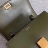 Celine Classic Box Small Bag In Army Green Box Calfskin 807