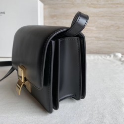 Celine Classic Box Small Bag In Black Box Calfskin 149