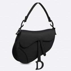 Dior Saddle Bag In Black Ultra Matte Leather 413