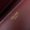 Celine Classic Box Teen Bag In Burgundy Box Calfskin 695