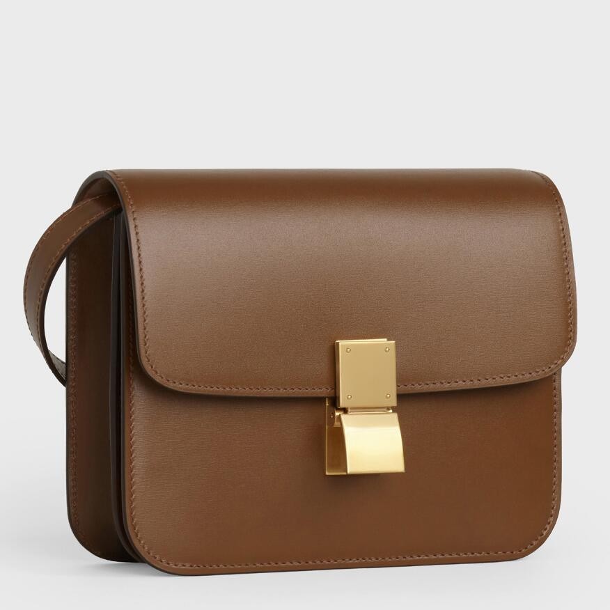 Celine Classic Box Teen Bag In Camel Box Calfskin 299