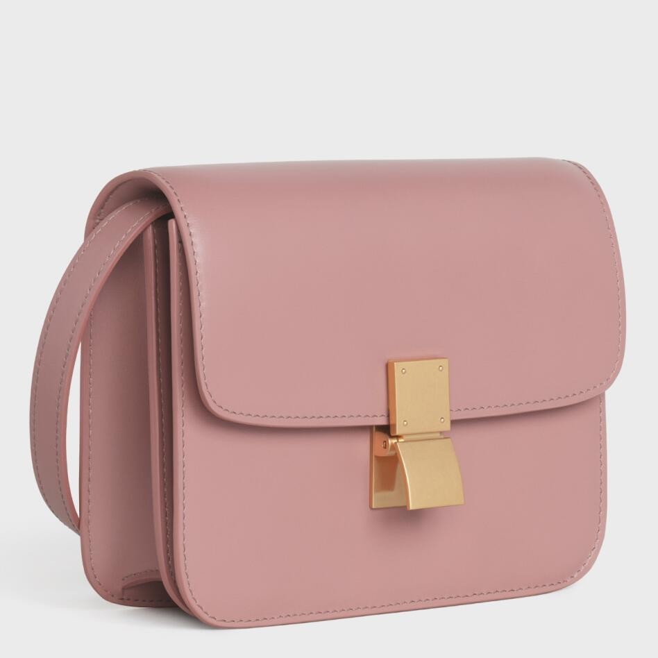 Celine Classic Box Teen Bag In Antique Rose Box Calfskin 325