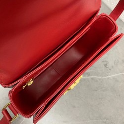 Celine Triomphe Teen Bag In Red Leather 020