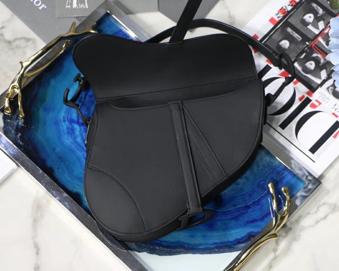 Dior Saddle Bag In Black Ultra Matte Leather 413