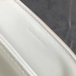 Celine Triomphe Teen Bag In White Leather 965