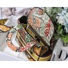 Dior Medium Lady D-Lite Bag In Yellow Multicolor Dior Paisley Embroidery 423