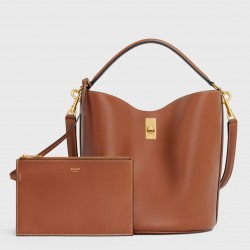 Celine Bucket 16 Bag In Brown Smooth Calfskin 628