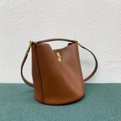 Celine Bucket 16 Bag In Brown Smooth Calfskin 628