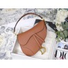 Dior Saddle Bag In Dark Tan Grained Calfskin 476