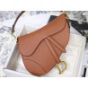 Dior Saddle Bag In Dark Tan Grained Calfskin 476