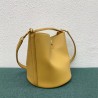 Celine Bucket 16 Bag In Yellow Soft Bare Calfskin 083