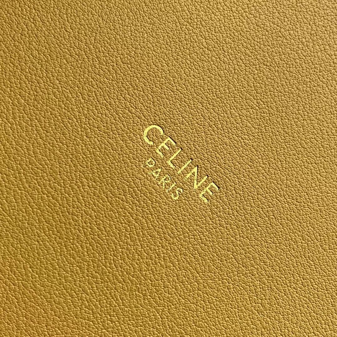 Celine Bucket 16 Bag In Yellow Soft Bare Calfskin 083