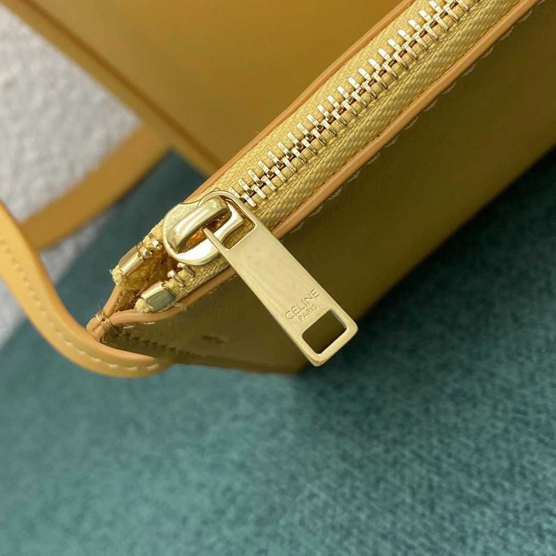 Celine Bucket 16 Bag In Yellow Soft Bare Calfskin 083