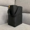 Celine Sangle Bucket Bag In Black Grained Calfskin 107