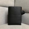 Celine Sangle Bucket Bag In Black Grained Calfskin 107