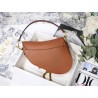 Dior Saddle Bag In Dark Tan Grained Calfskin 476