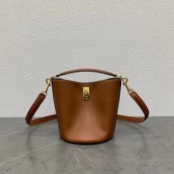 Celine Teen Bucket 16 Bag In Brown Calfskin 874