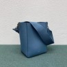 Celine Sangle Small Bucket Bag In Slate Blue Calfskin  437
