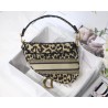 Dior Saddle Bag In Beige Multicolor Mizza Embroidery 506