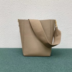 Celine Sangle Small Bucket Bag In Taupe Calfskin 103