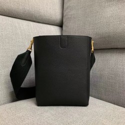 Celine Sangle Small Bucket Bag In Black Calfskin 241