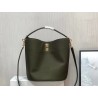 Celine Bucket 16 Bag In Dark Olive Grained Calfskin 810