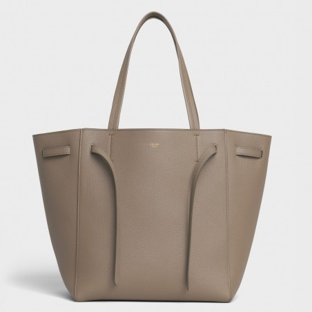 Celine Small Cabas Phantom Bag In Taupe Grained Calfskin 186