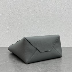 Celine Small Cabas Phantom Bag In Grey Grained Calfskin 201