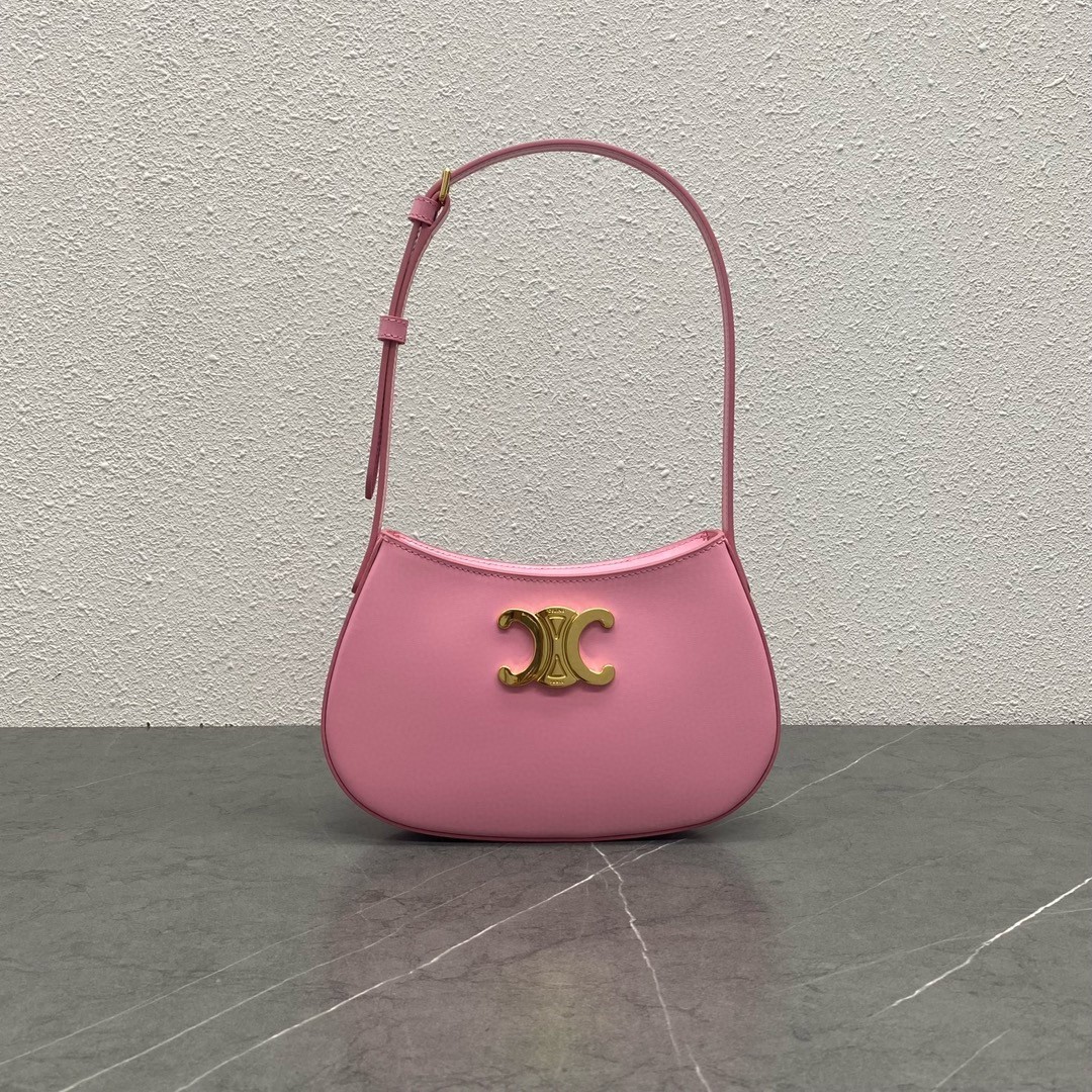 Celine Tilly Medium Bag in Pink Calfskin 123