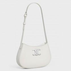 Celine Tilly Medium Bag in White Calfskin 478