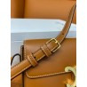 Celine Claude Shoulder Bag in Brown Calfskin 703