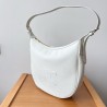 Celine Heloise Cuir Triomphe Bag in White Calfskin 705