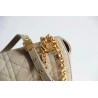 Dior Large Caro Bag In Beige Cannage Calfskin 991