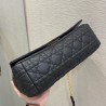 Dior Large Caro Bag In Black Cannage Calfskin 232