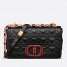 Dior Medium Dioramour Caro Black Bag with Heart Motif 013