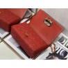 Dior Medium Dioramour Caro Red Bag with Heart Motif 039