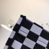 Dior Book Tote Bag In Black/White Checkered Canvas  735