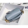 Dior Micro Saddle Bag In Cloud Blue Goatskin 670