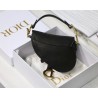 Dior Micro Saddle Bag In Black Goatskin 232