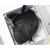 Dior Micro Saddle Bag In Black Goatskin 232