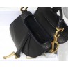 Dior Micro Saddle Bag In Black Goatskin 232