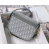 Dior Medium Bobby Bag In Grey Dior Oblique Canvas 088
