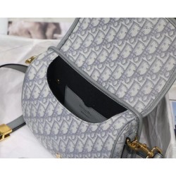 Dior Medium Bobby Bag In Grey Dior Oblique Canvas 088