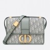 Dior 30 Montaigne Bag In Grey Oblique Jacquard Canvas 994