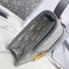 Dior 30 Montaigne Bag In Grey Oblique Jacquard Canvas 994