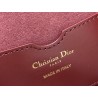 Dior Medium Bobby Bag In Bordeaux Calfskin 091