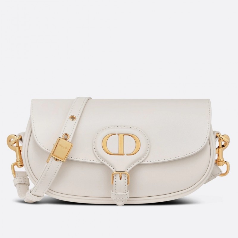 Dior Bobby East-West Bag In White Box Calfskin 412