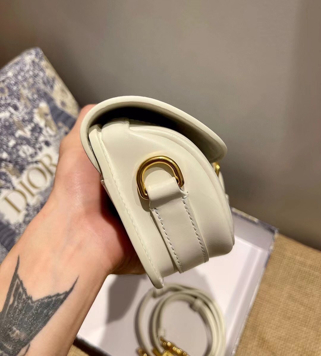 Dior Bobby East-West Bag In White Box Calfskin 412