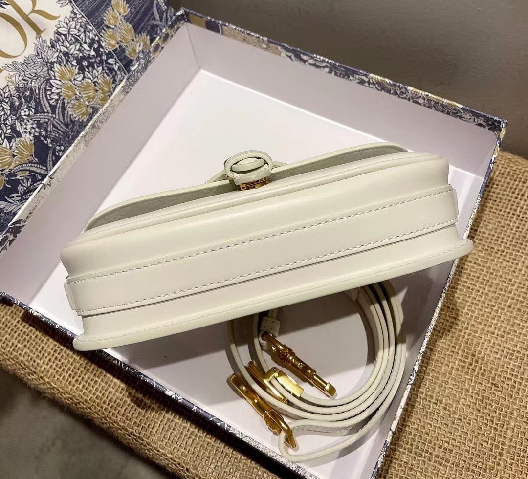 Dior Bobby East-West Bag In White Box Calfskin 412