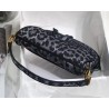 Dior Saddle Bag In Grey Mizza Embroidery 931